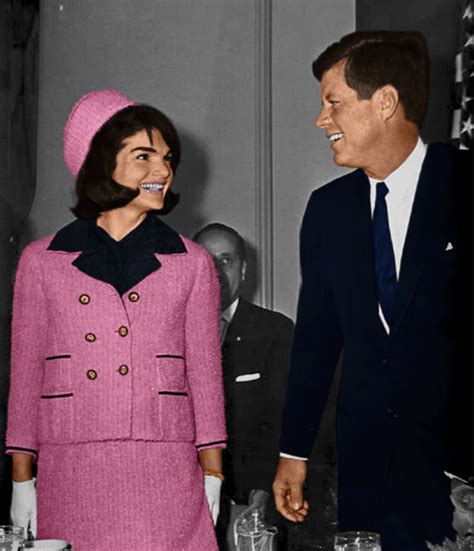 chanel pink gown|jackie kennedy blood stained suit.